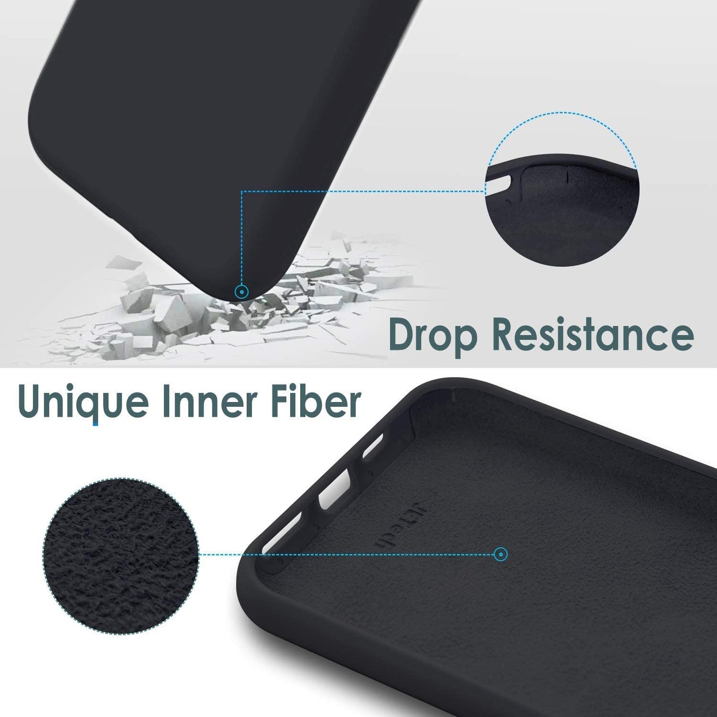 Wireless Rock Silicone Case for iPhone 11 Pro, 5.8-Inch, Silky-Soft Touch, Full-Body Protective Case, Shockproof Cover