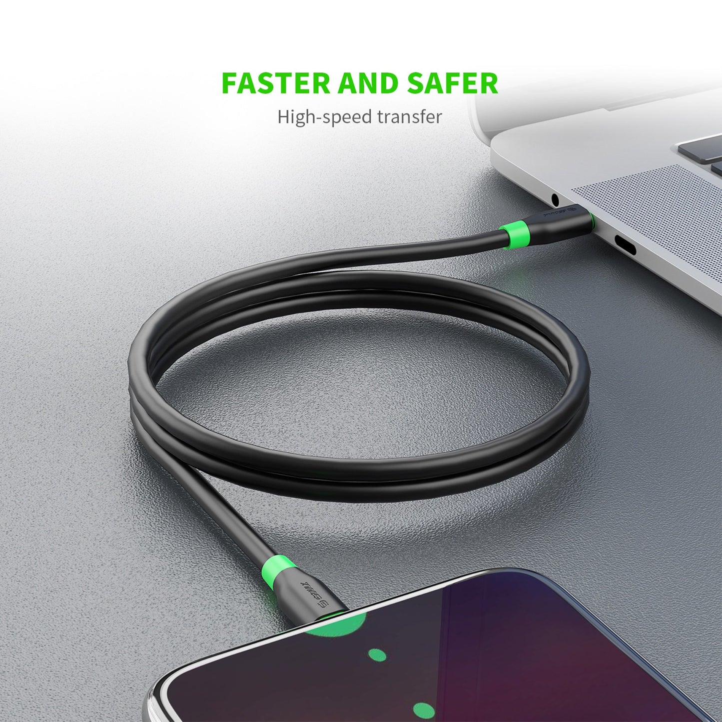 Esoulk Type C to Type C Cable 4ft / 1.2m In Black