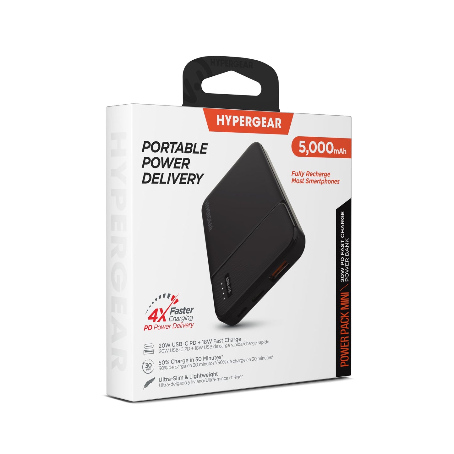 HyperGear 5000mAh PD20W PowerPack Mini Black