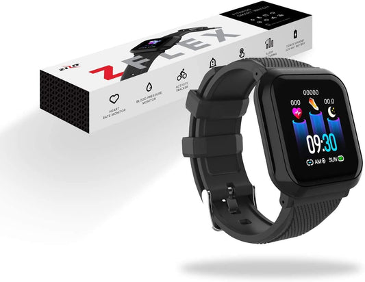 Zizo ZFLEX Fitness Smartwatch - Fitness Tracker with Heart Rate Monitor and Blood Pressure Test