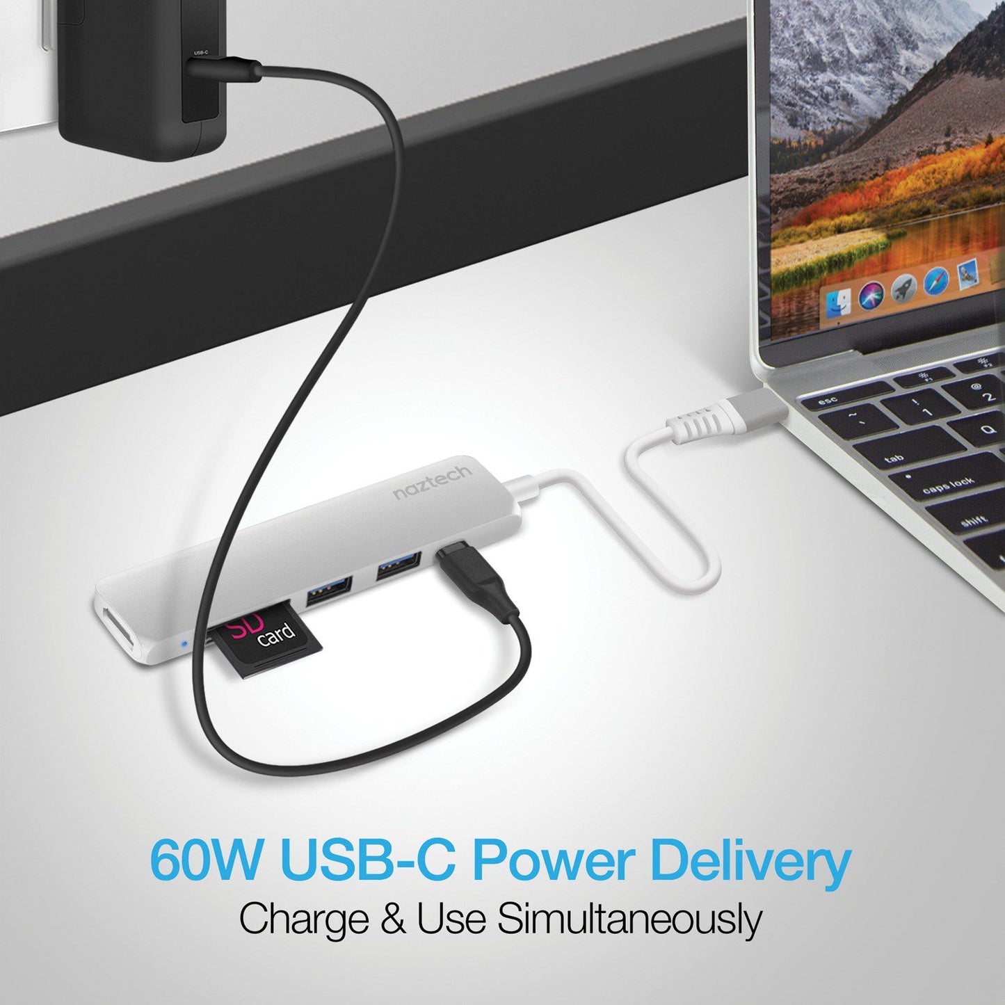 Naztech 14065 All-In-One USB-C Adapter Hub