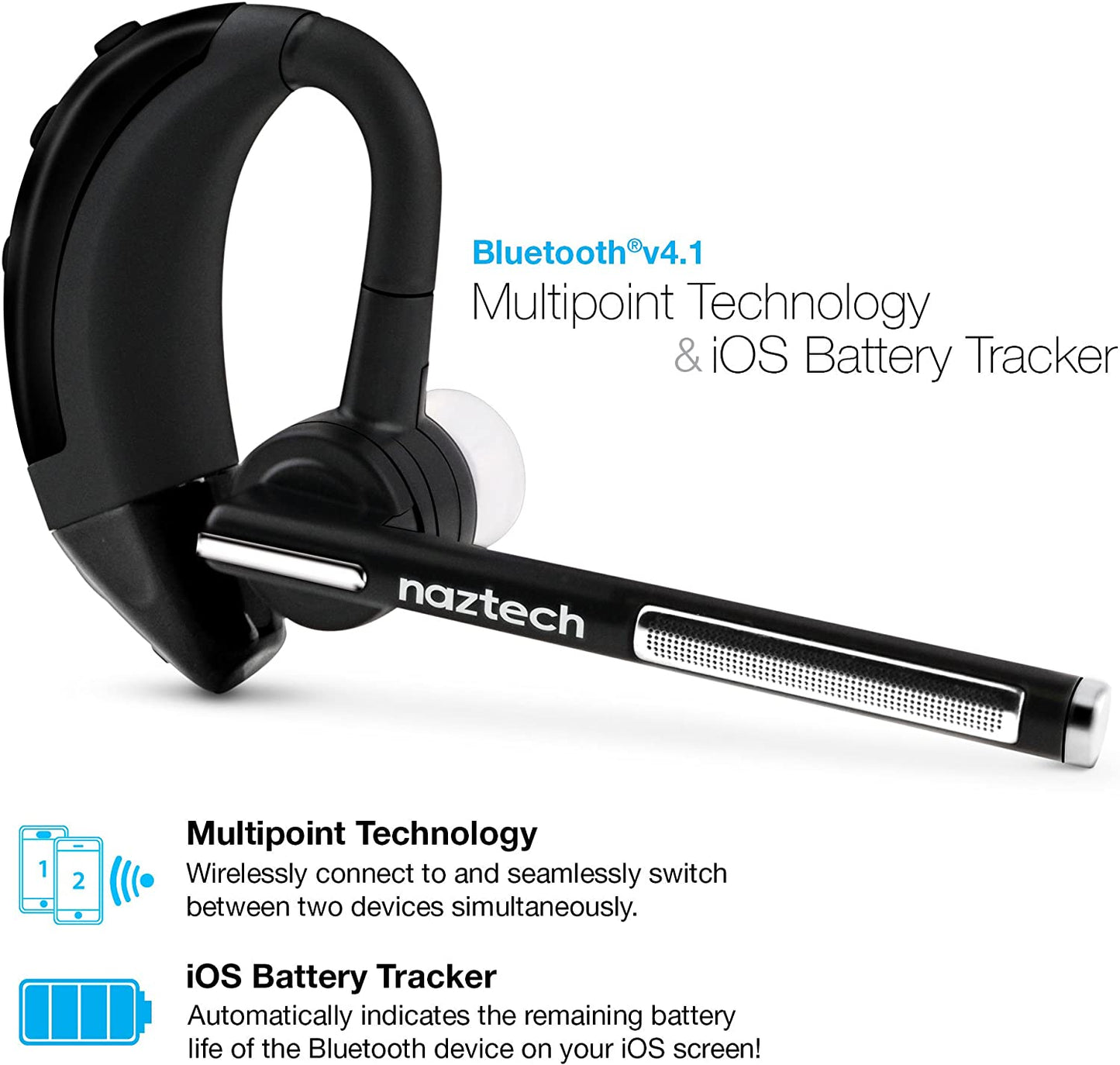 Naztech N750 Emerge Wireless BT Headset