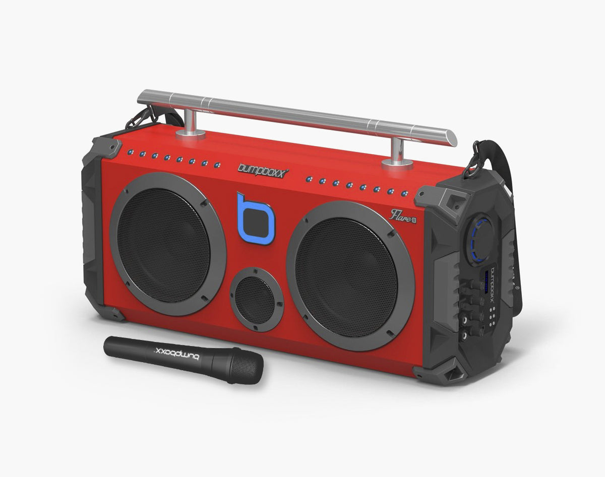 Bumpboxx Bluetooth Portable Speaker Boombox Flare8 Black Graffiti