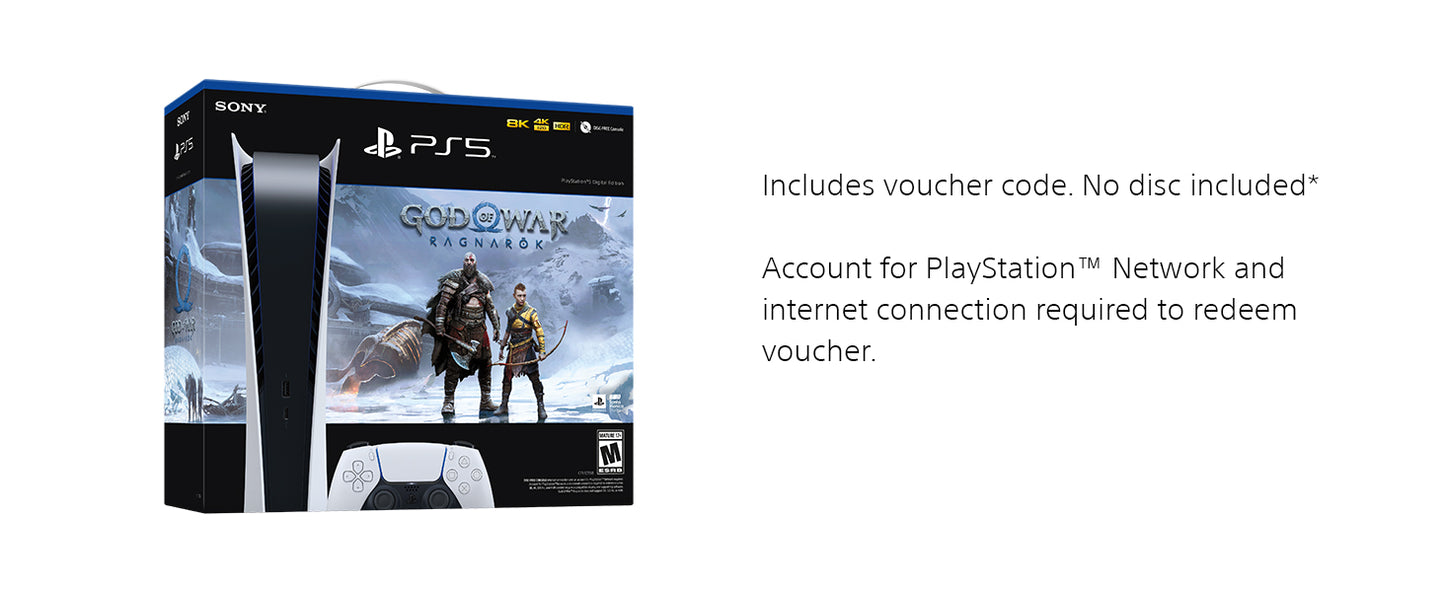 PS5 Digital Edition – God of War Ragnarök Bundle