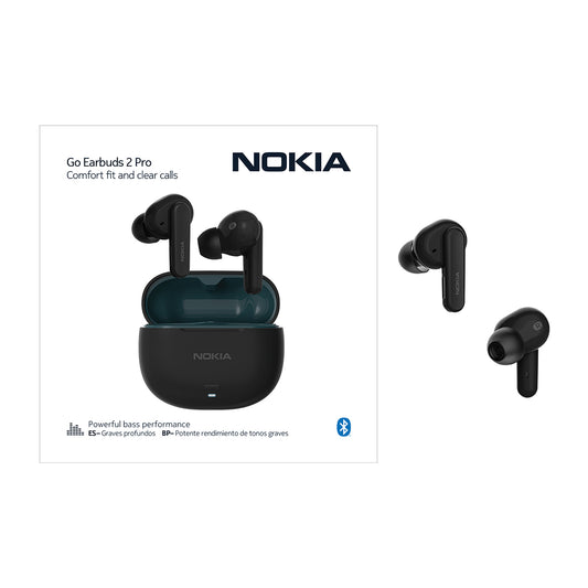 Nokia Clarity Go Earbuds 2 Pro Wireless Active Noise Canceling-Black