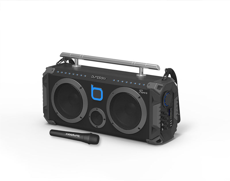 Bumpboxx Bluetooth Portable Speaker Boombox Flare8 Black Graffiti